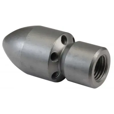 [A02666] Sewer cleaning nozzle, 500 bar, 21 liters per minute
