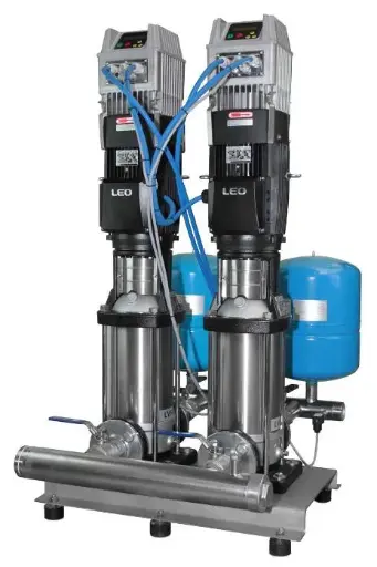 [A02837] Double multistage pump LEO LVS 05/08 with frequency control pre-assembled