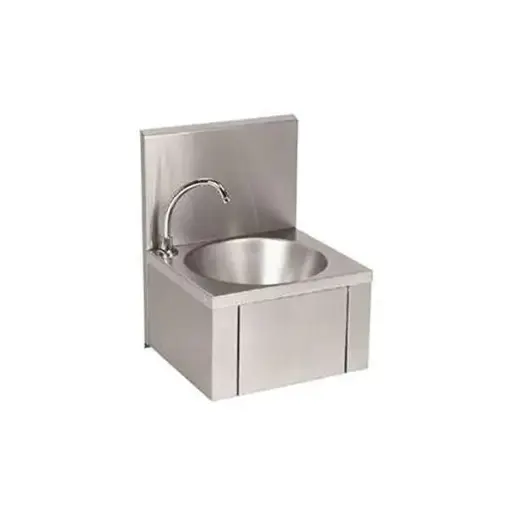 [A02865] Hygienic sink with knee operation