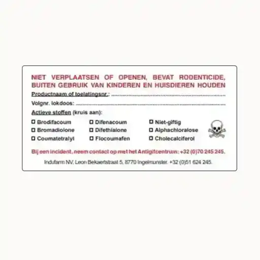 [A03604] Etiket voor lokdozen